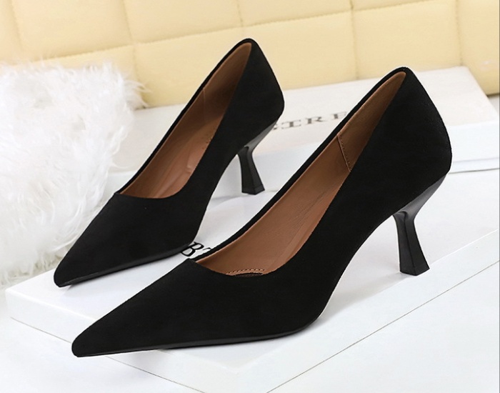 Pointed high-heeled shoes fine-root shoes for women