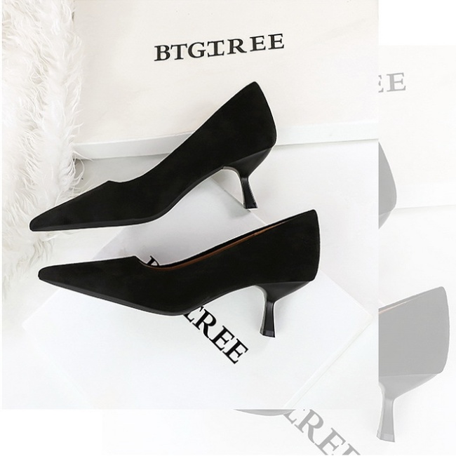 Pointed high-heeled shoes fine-root shoes for women