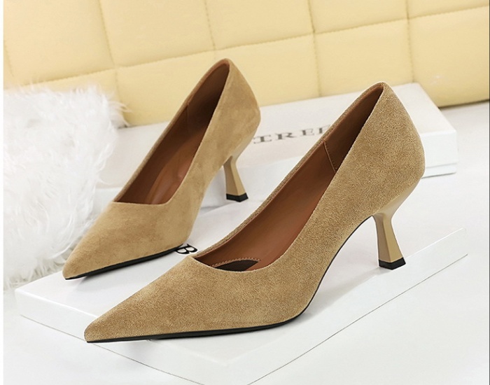 Pointed high-heeled shoes fine-root shoes for women