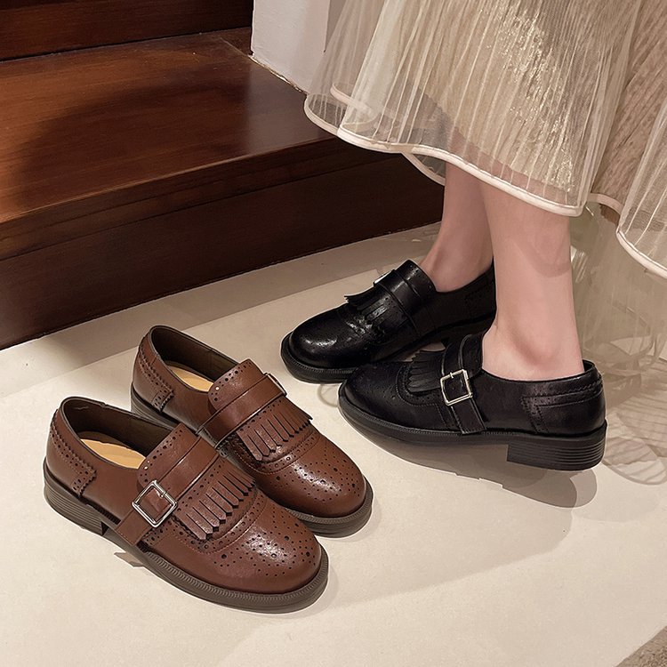 Casual shoes France style leather shoes