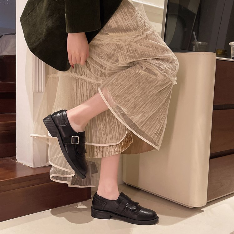 Casual shoes France style leather shoes