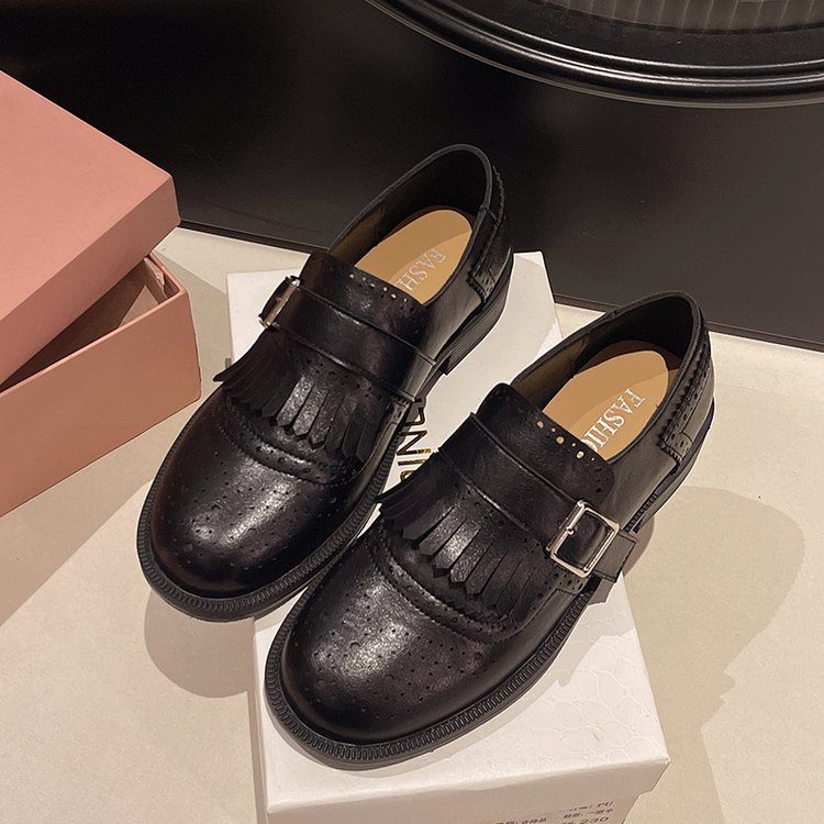 Casual shoes France style leather shoes