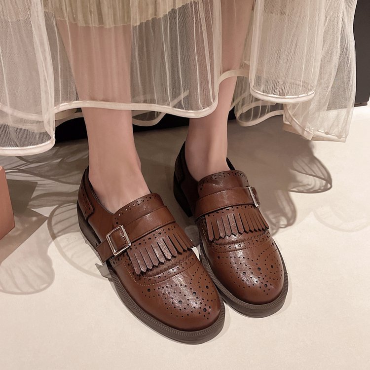 Casual shoes France style leather shoes