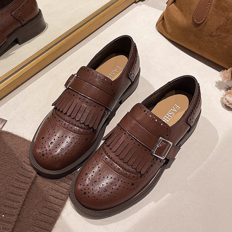 Casual shoes France style leather shoes