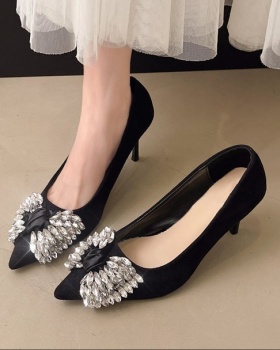 France style lady high-heeled shoes pointed shoes
