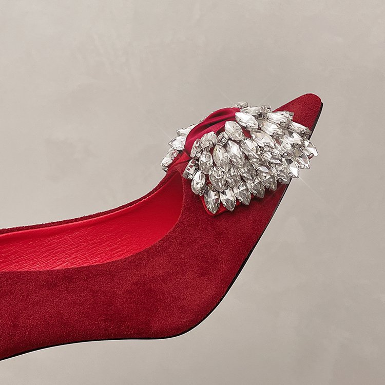 France style lady high-heeled shoes pointed shoes