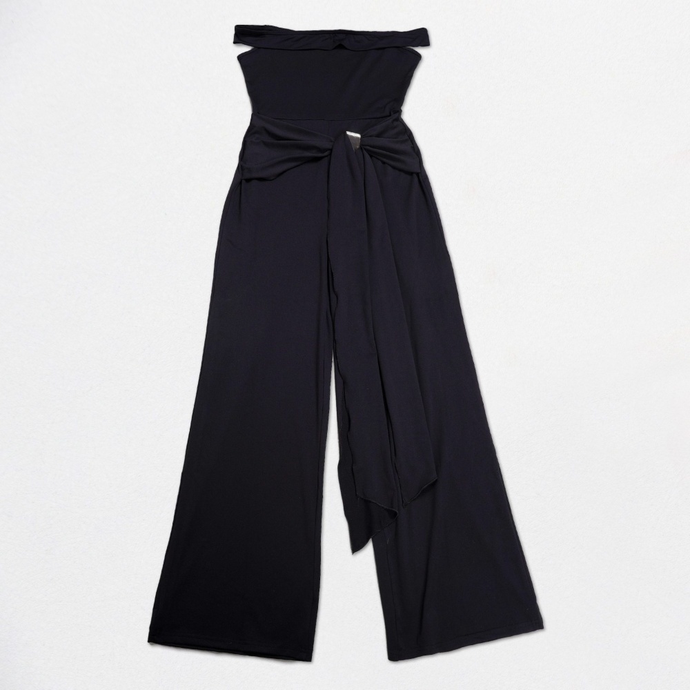 Flat shoulder Casual elasticity elegant jumpsuit