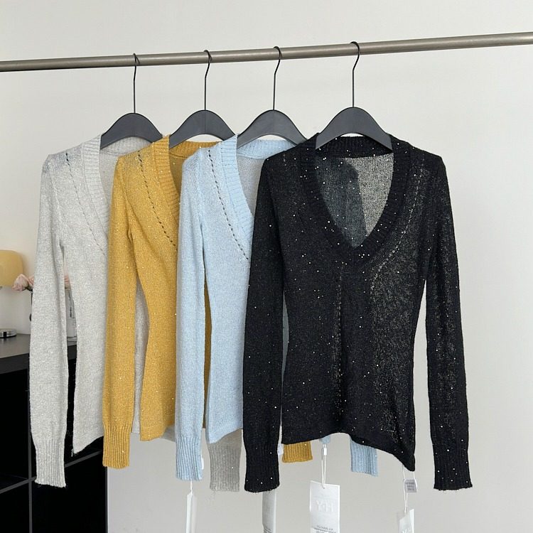 Slim spicegirl sweater light commuting tops for women