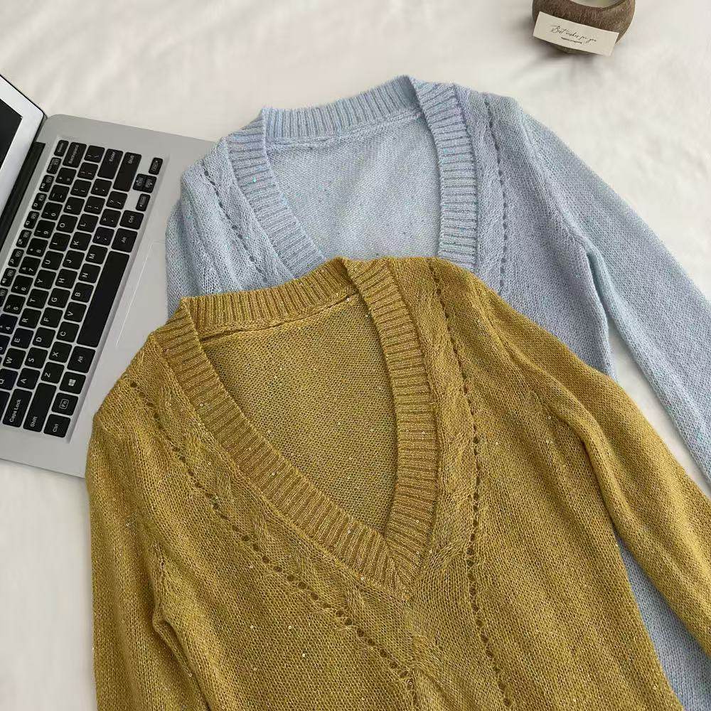 Slim spicegirl sweater light commuting tops for women