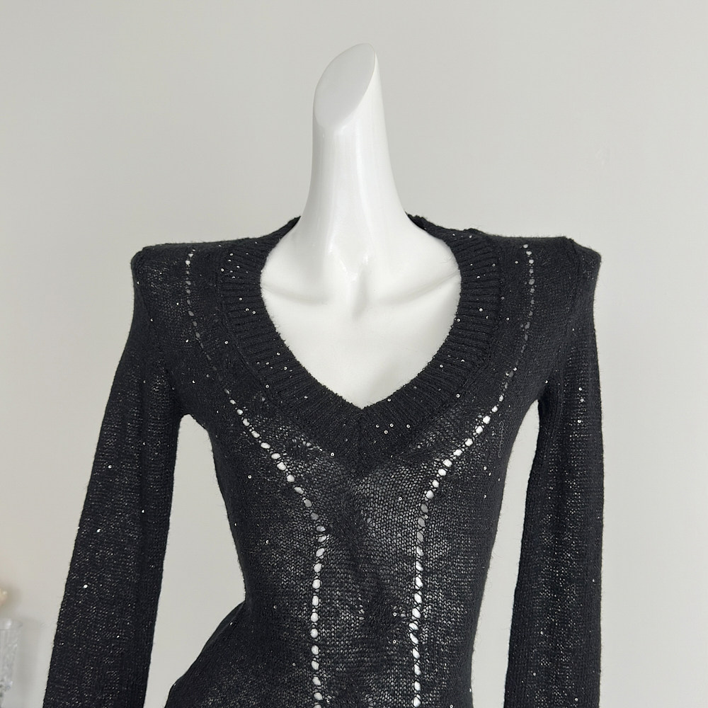 Slim spicegirl sweater light commuting tops for women