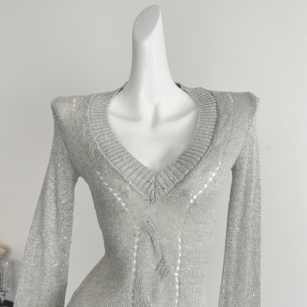 Slim spicegirl sweater light commuting tops for women