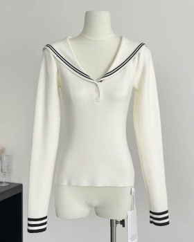 Slim sweater college style bottoming shirt