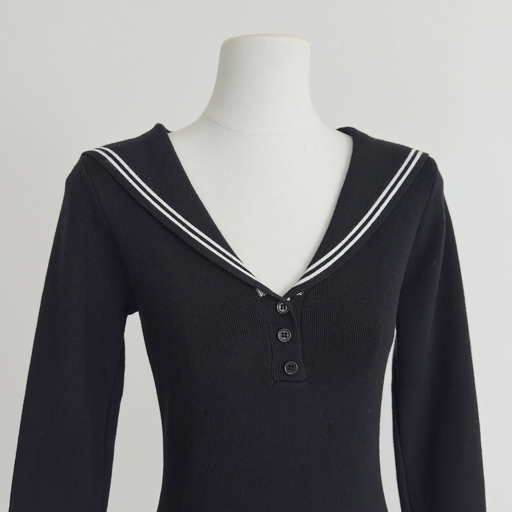 Slim sweater college style bottoming shirt