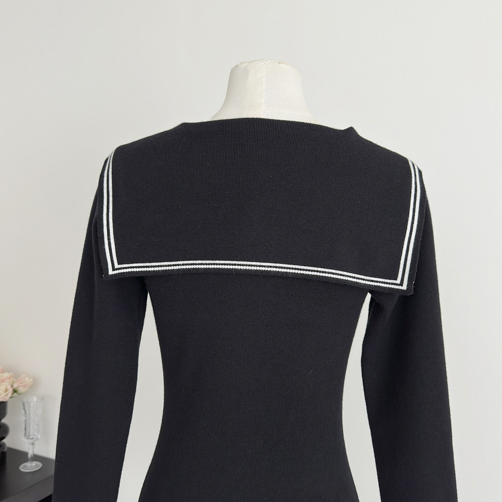 Slim sweater college style bottoming shirt