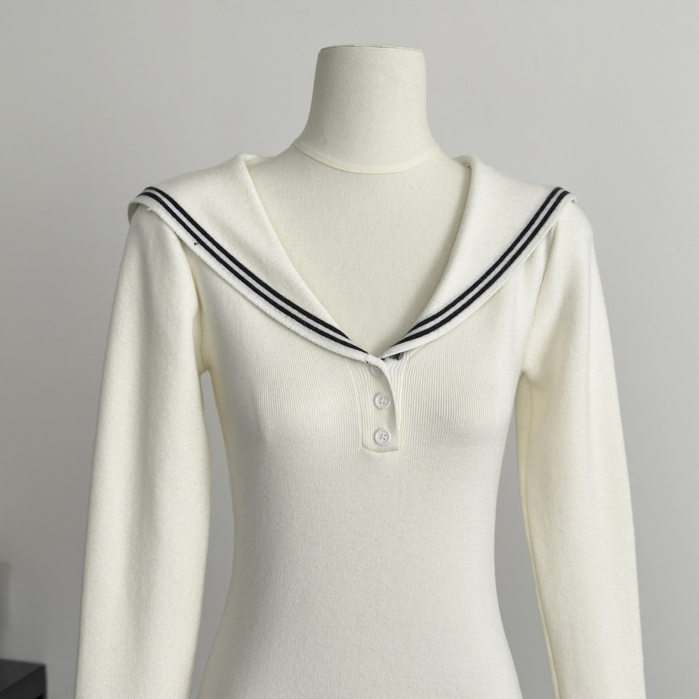 Slim sweater college style bottoming shirt