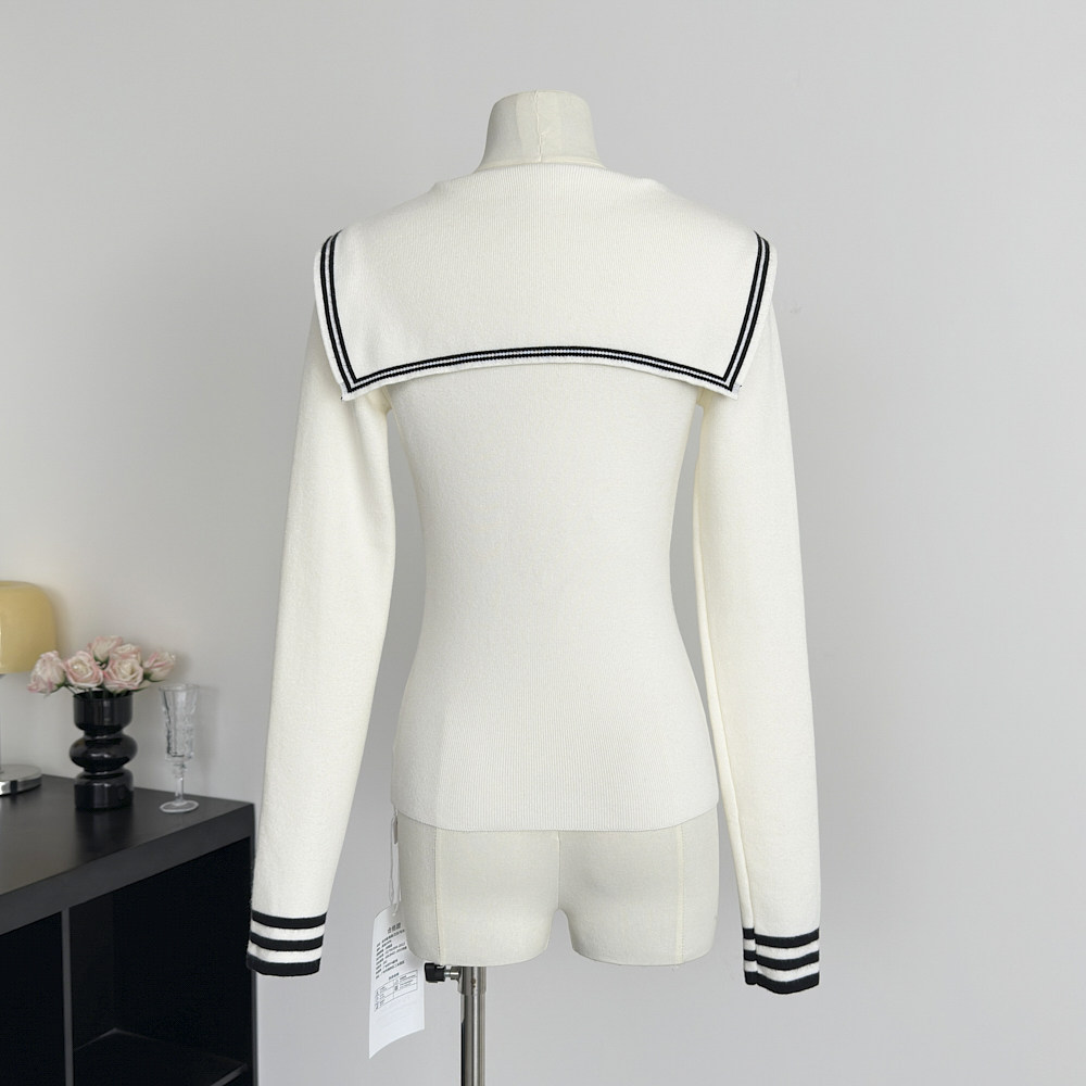 Slim sweater college style bottoming shirt