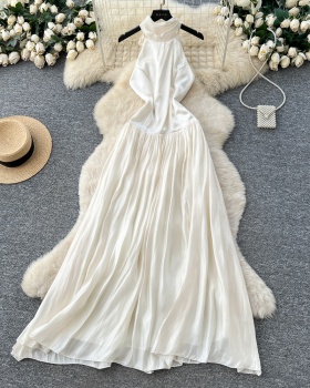 A-line slim dress temperament long dress for women