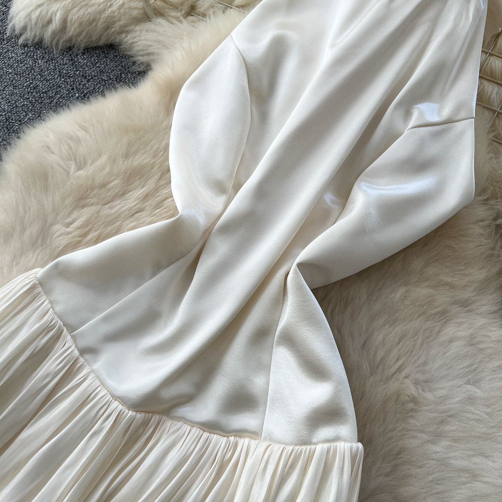 A-line slim dress temperament long dress for women