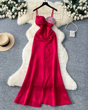 Niche temperament dress diamond evening dress for women