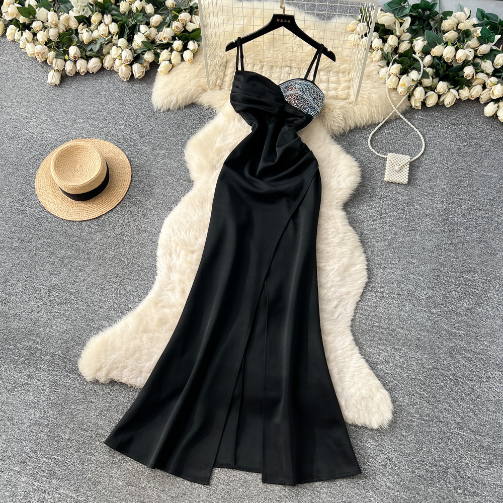 Niche temperament dress diamond evening dress for women