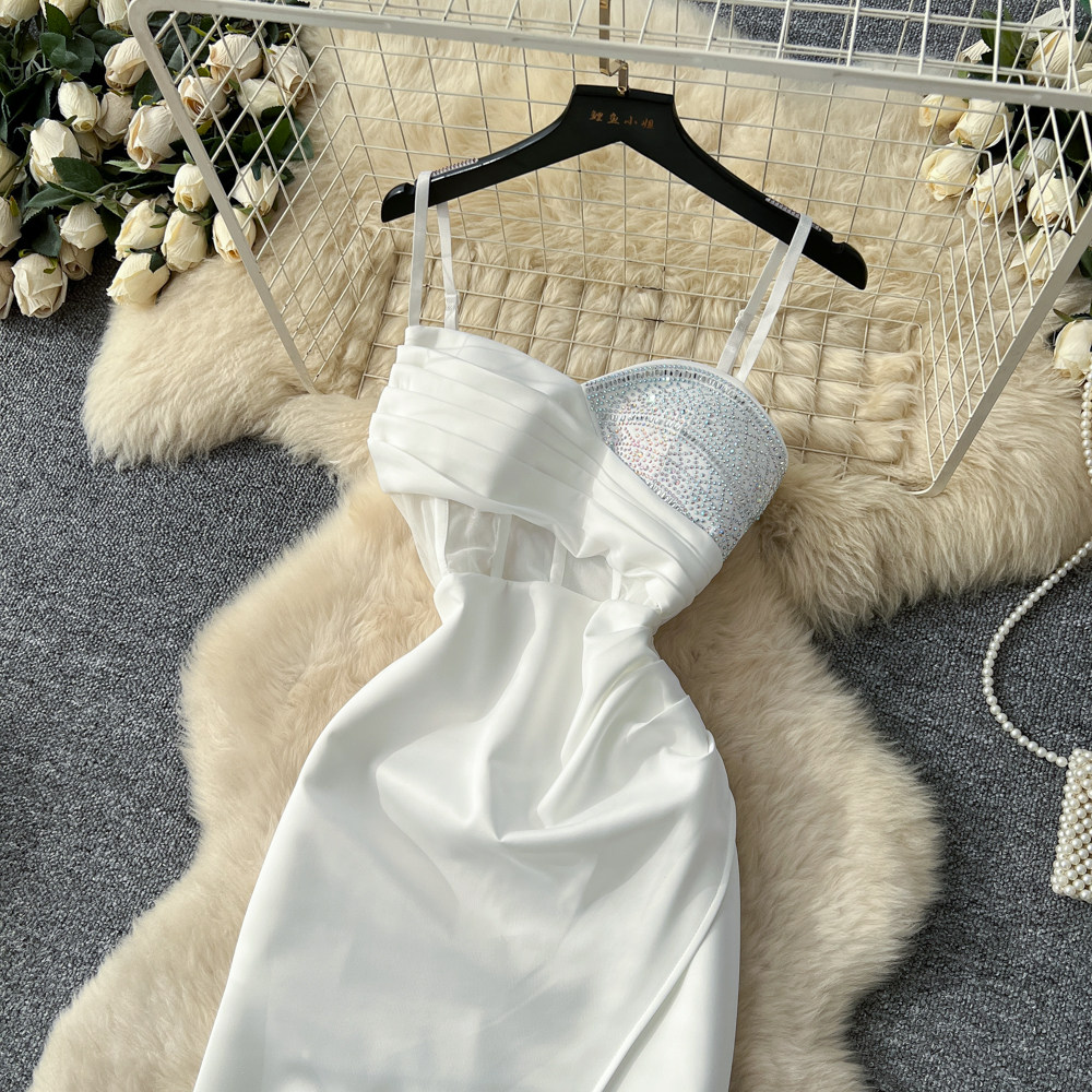 Niche temperament dress diamond evening dress for women