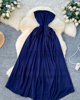 Big skirt slim high waist summer dress for women