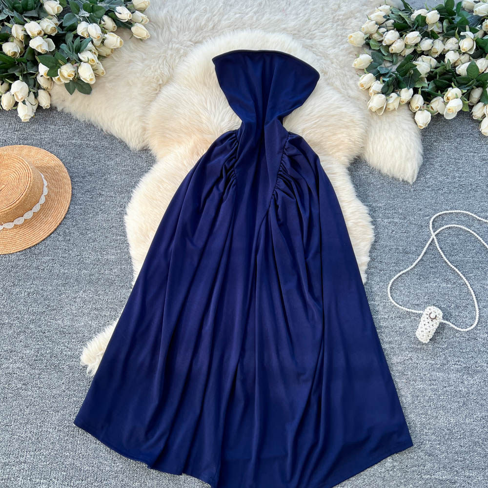 Big skirt slim high waist summer dress for women