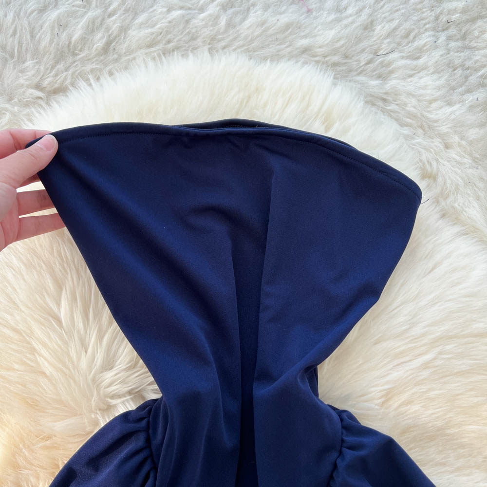 Big skirt slim high waist summer dress for women