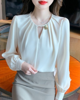 Long sleeve slim small shirt loose Western style tops