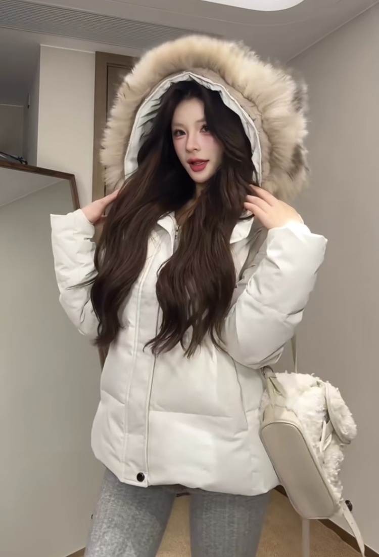 Thick Korean style coat winter slim cotton coat for women