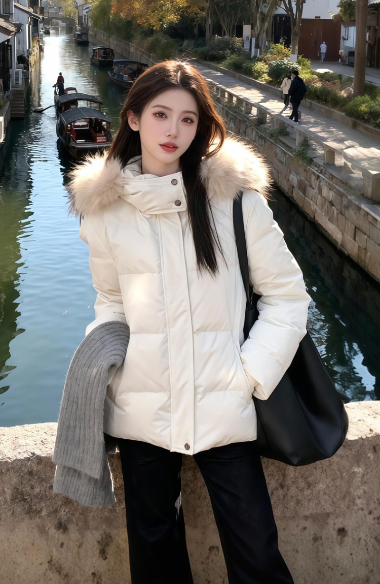 Thick Korean style coat winter slim cotton coat for women