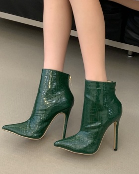 Autumn and winter women's boots pointed short boots