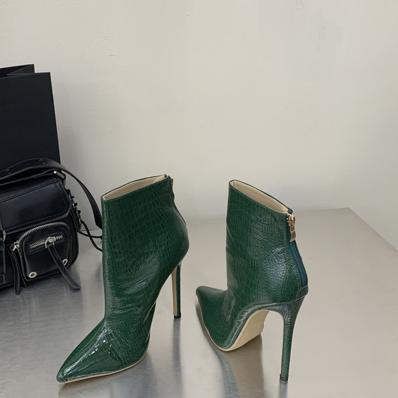 Autumn and winter women's boots pointed short boots