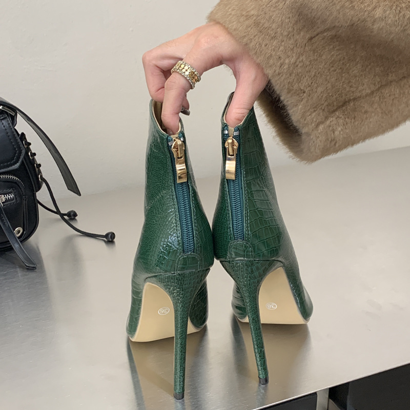 Autumn and winter women's boots pointed short boots