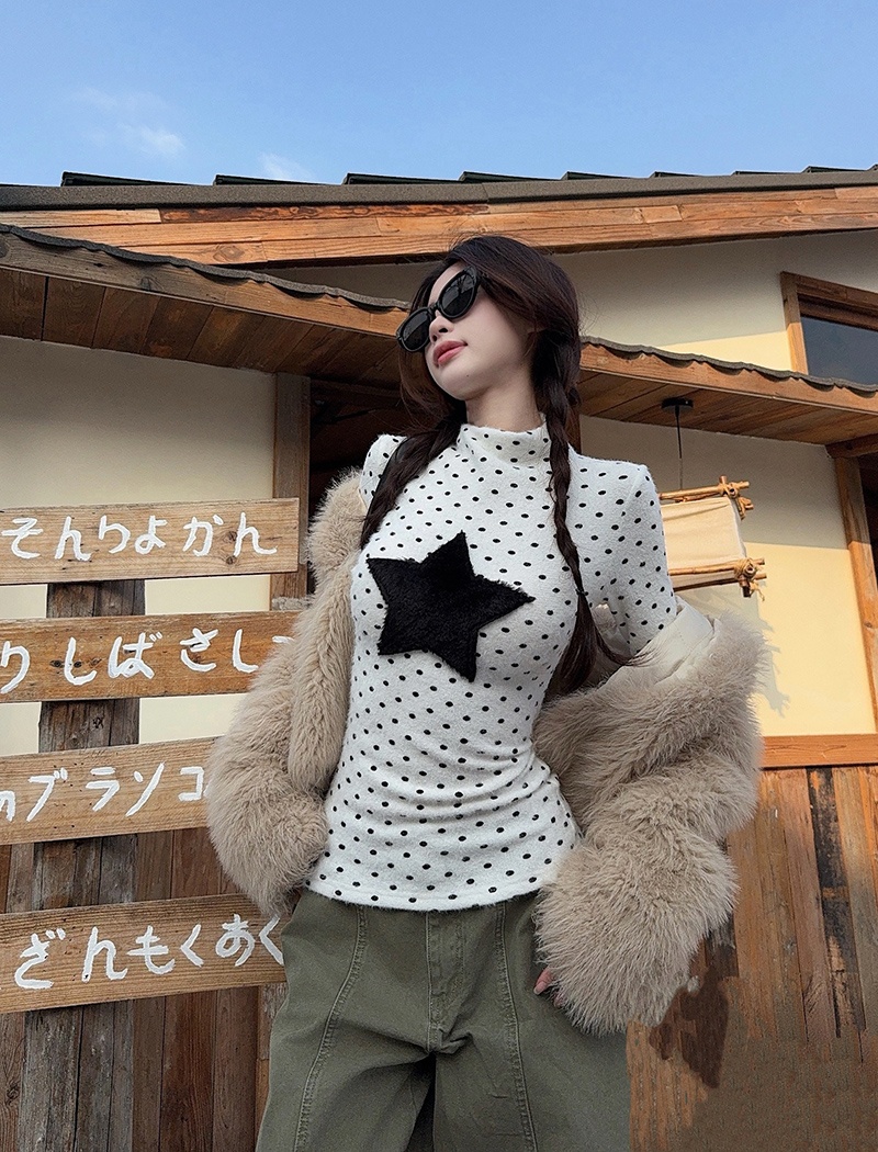 Thin bottoming shirt long sleeve T-shirt for women