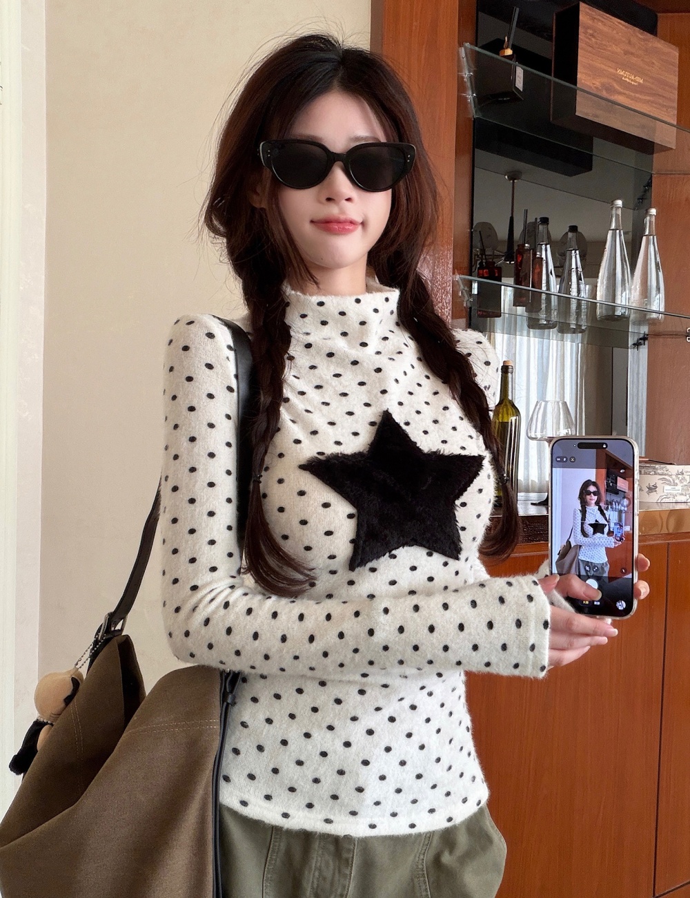 Thin bottoming shirt long sleeve T-shirt for women