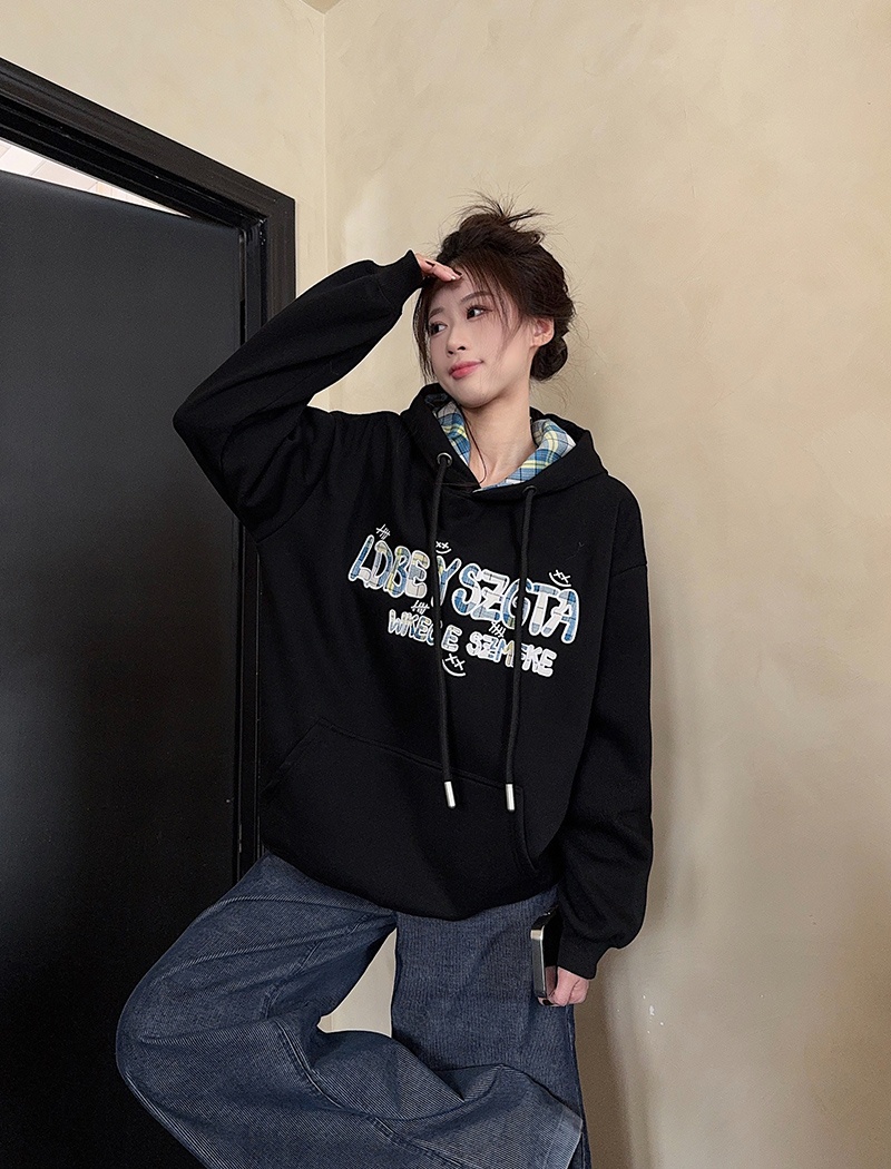 Thick hoodie large yard tops for women