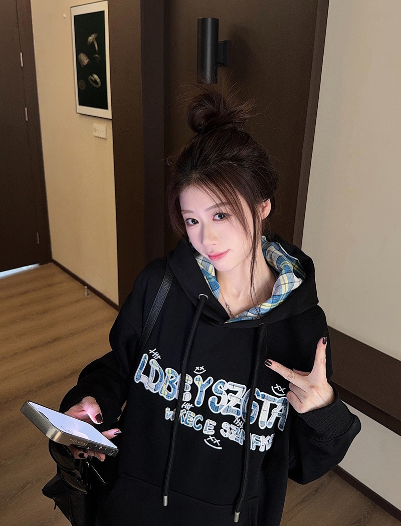 Thick hoodie large yard tops for women