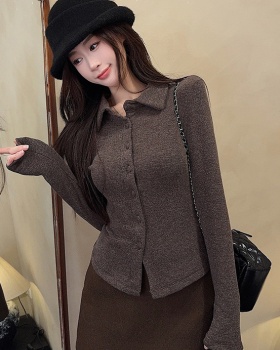 Cashmere bottoming shirt tops for women