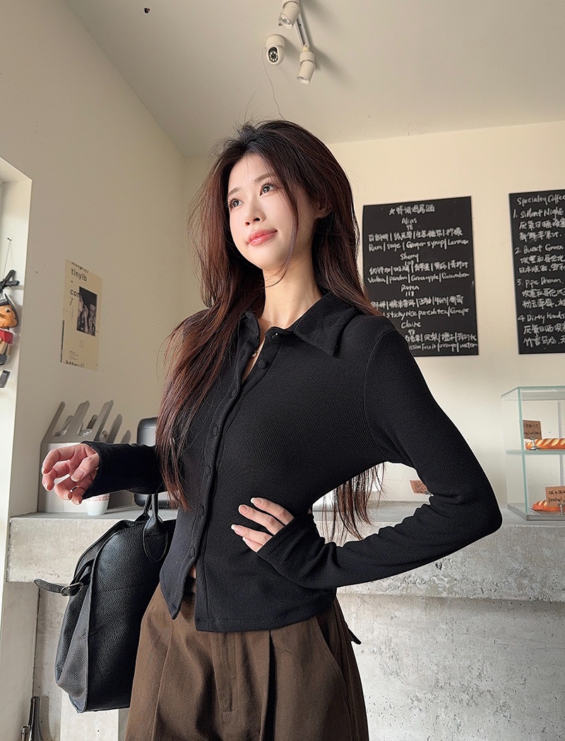 Cashmere bottoming shirt tops for women