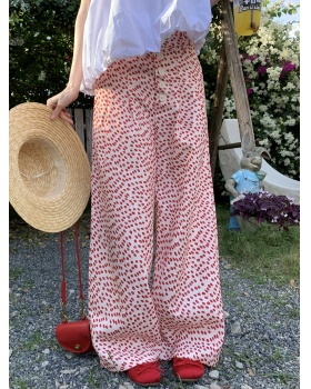 Lazy floral Casual long pants