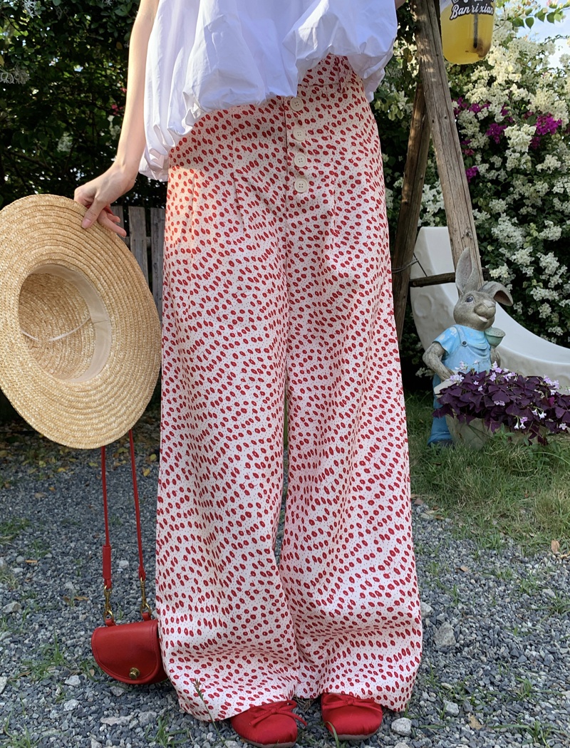 Lazy floral Casual long pants