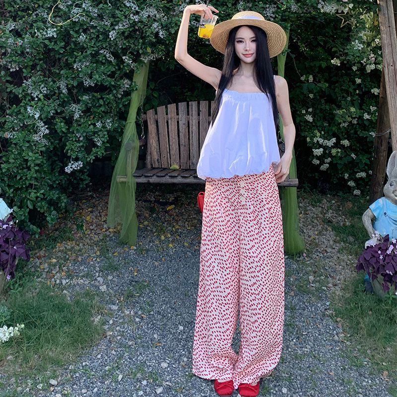 Lazy floral Casual long pants