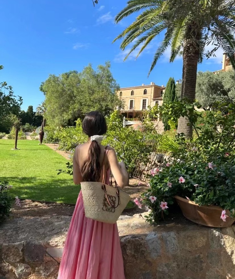 Seaside frenum was white dress vacation big halter long dress