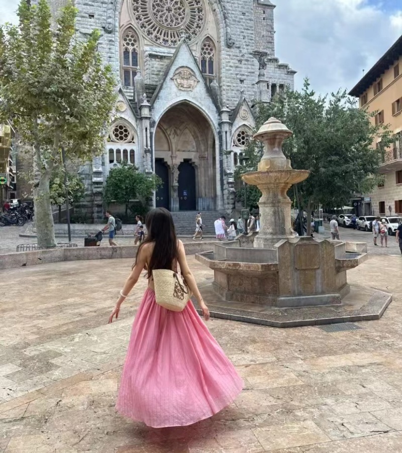 Seaside frenum was white dress vacation big halter long dress