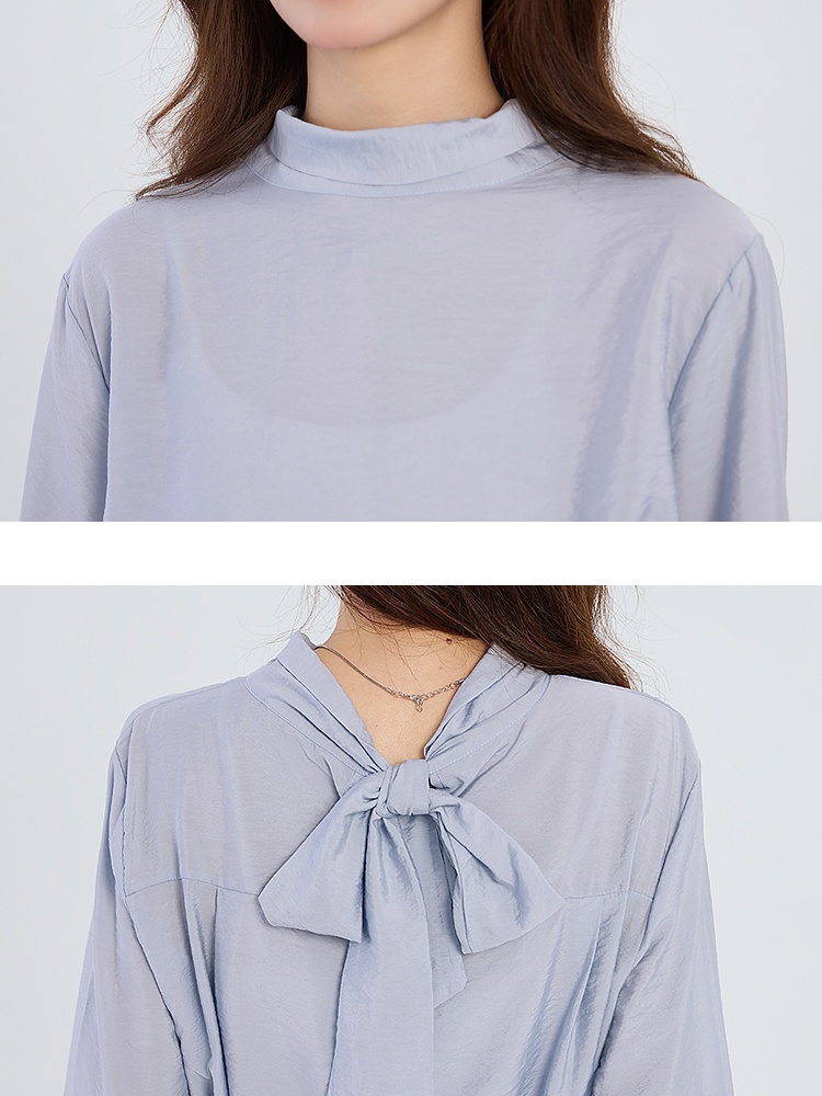Spring niche tops cstand collar pullover small shirt