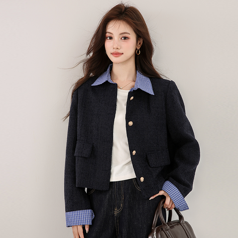 Denim spring coat temperament tender tops