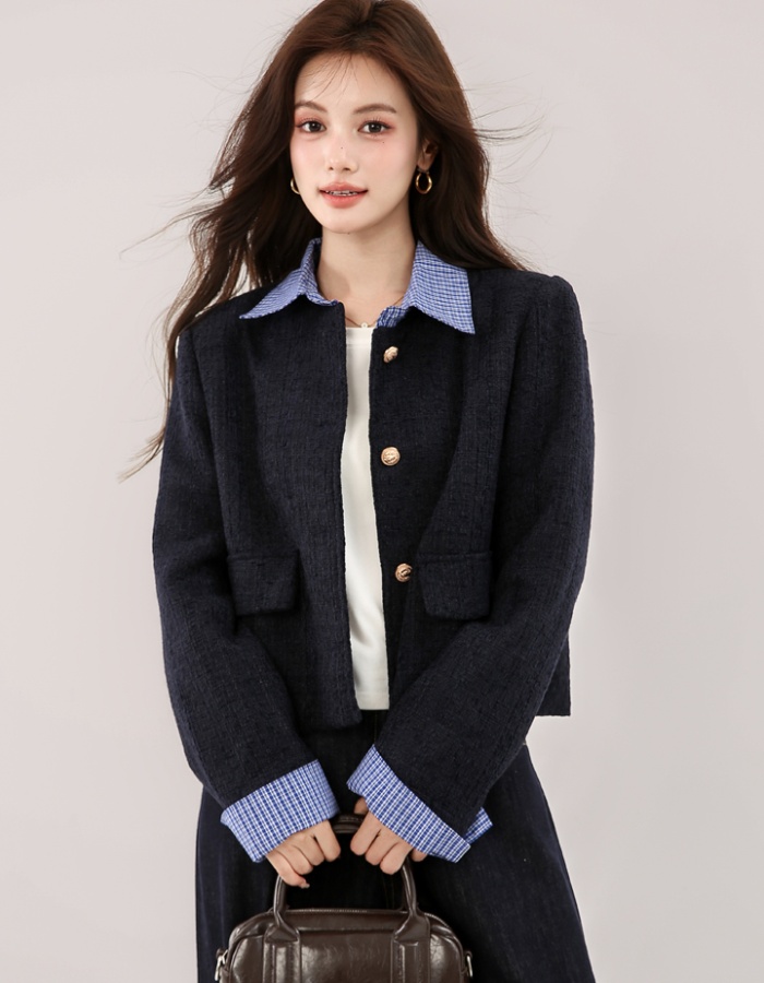 Denim spring coat temperament tender tops