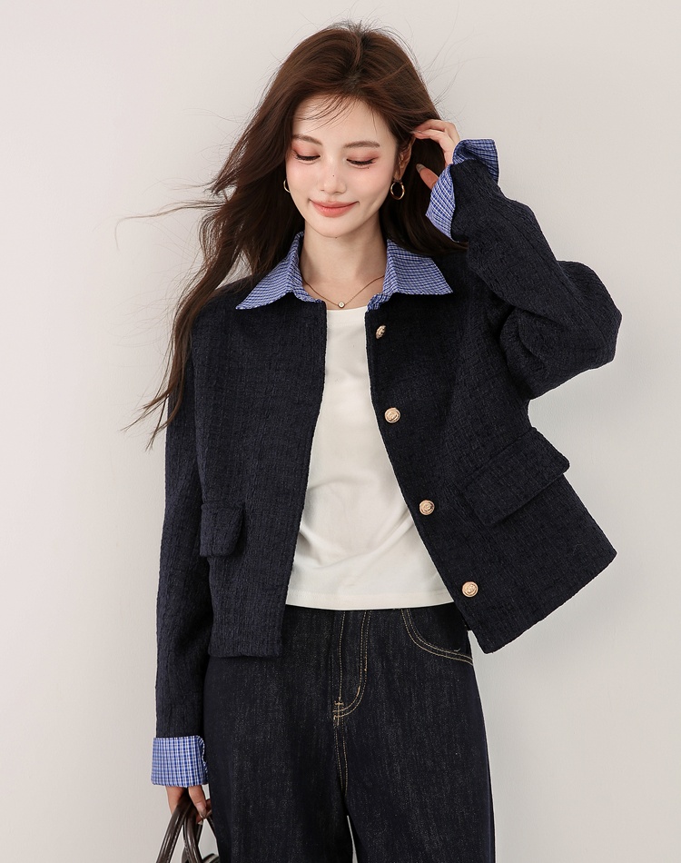 Denim spring coat temperament tender tops