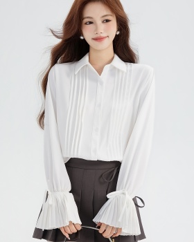 Inside the ride organ white shirt niche spring tops